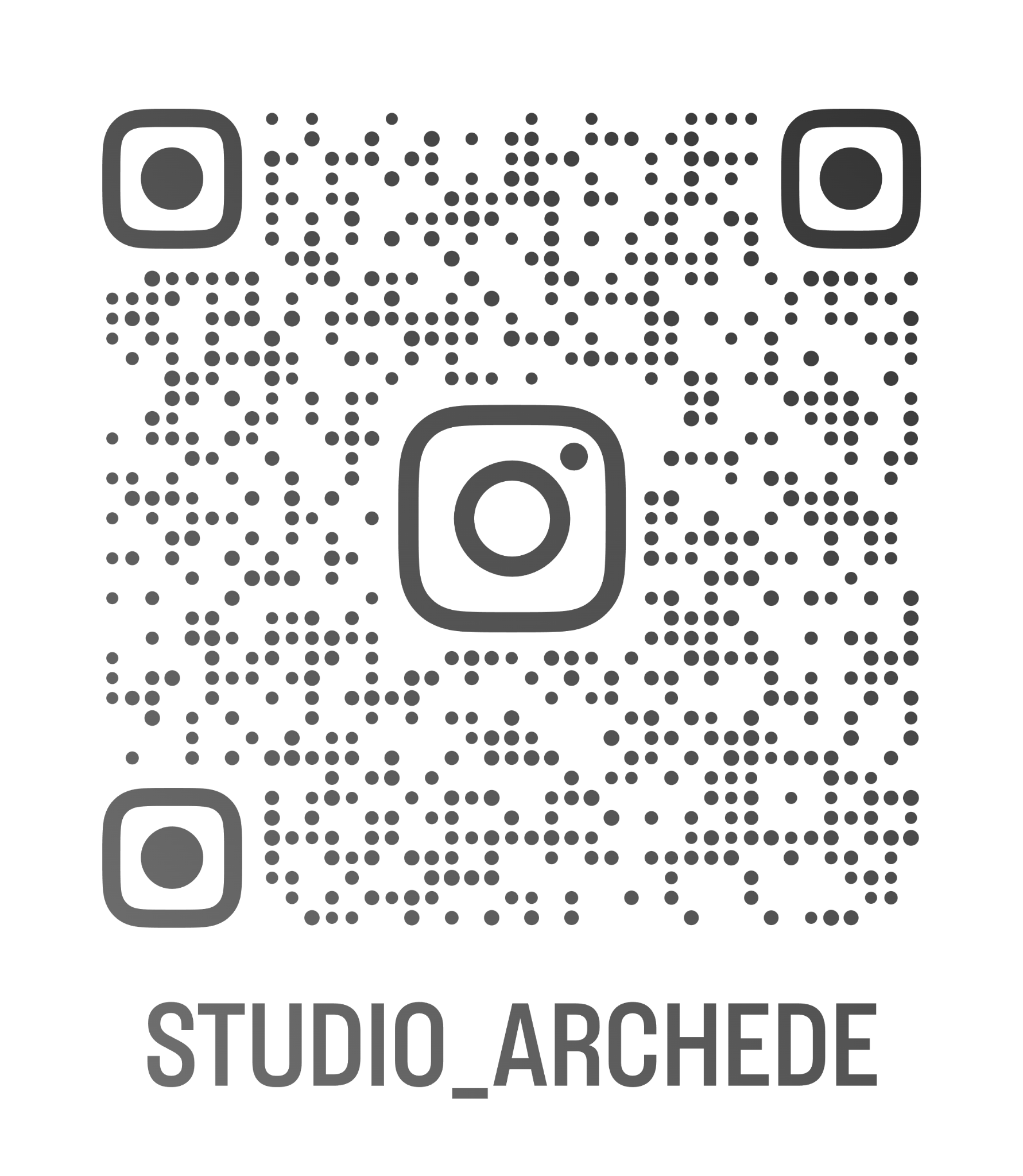 QR code Instagram Studio Archede